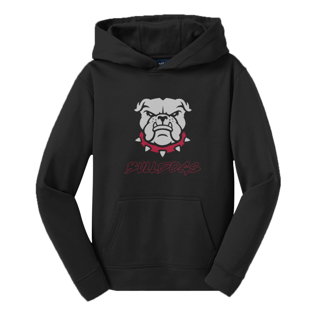 Youth Bulldog Ball Club Sport-TekFleece Hooded Pullover