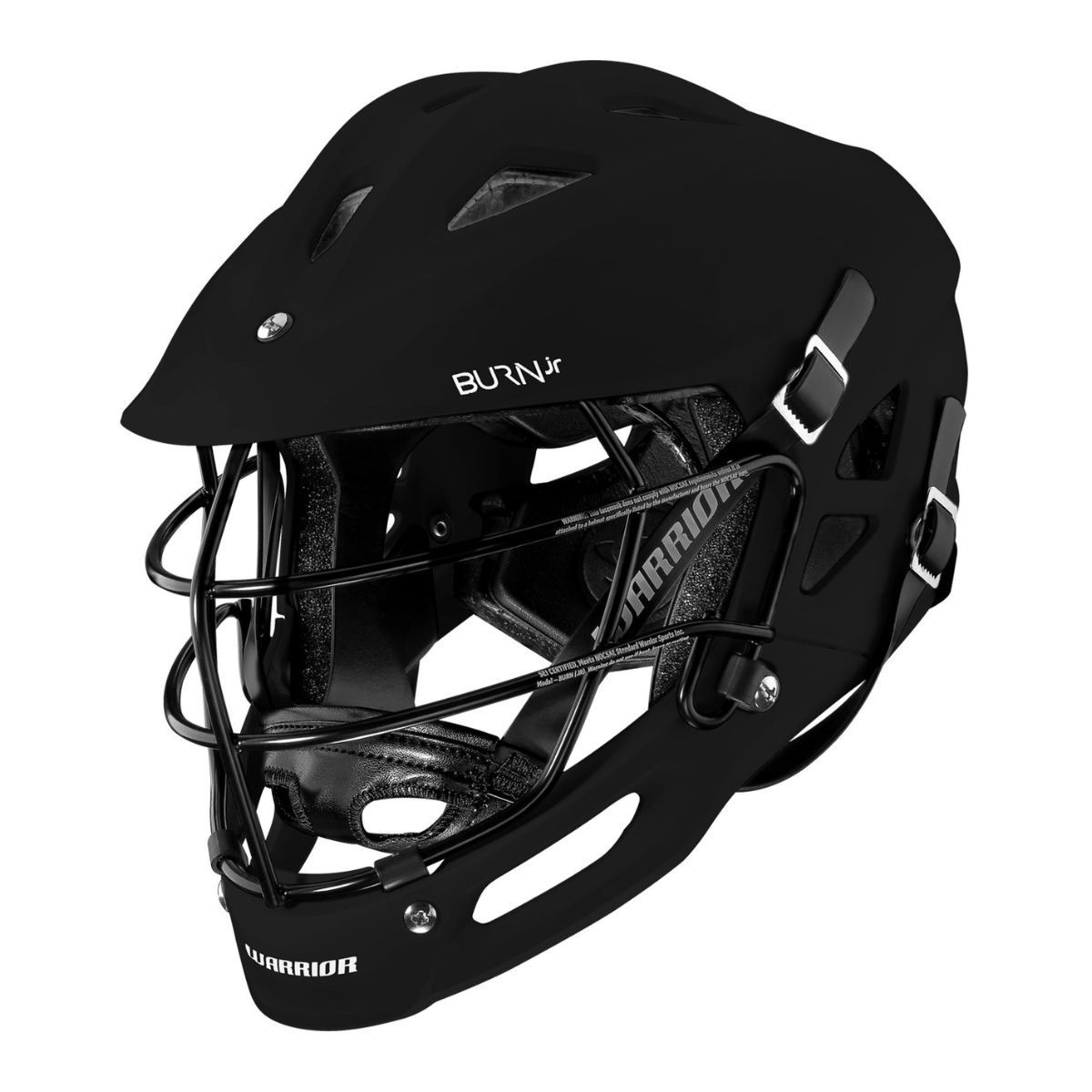 Warrior Burn Jr Helmet - Black/Black