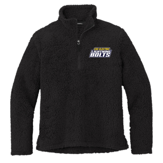 Adult Lightning Bolts Port Authority Sherpa 1/4 Zip Fleece
