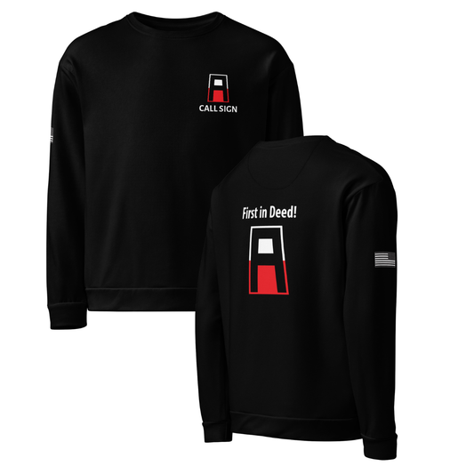 Personalizable - Adult First Army Performance Crewneck Sweatshirt