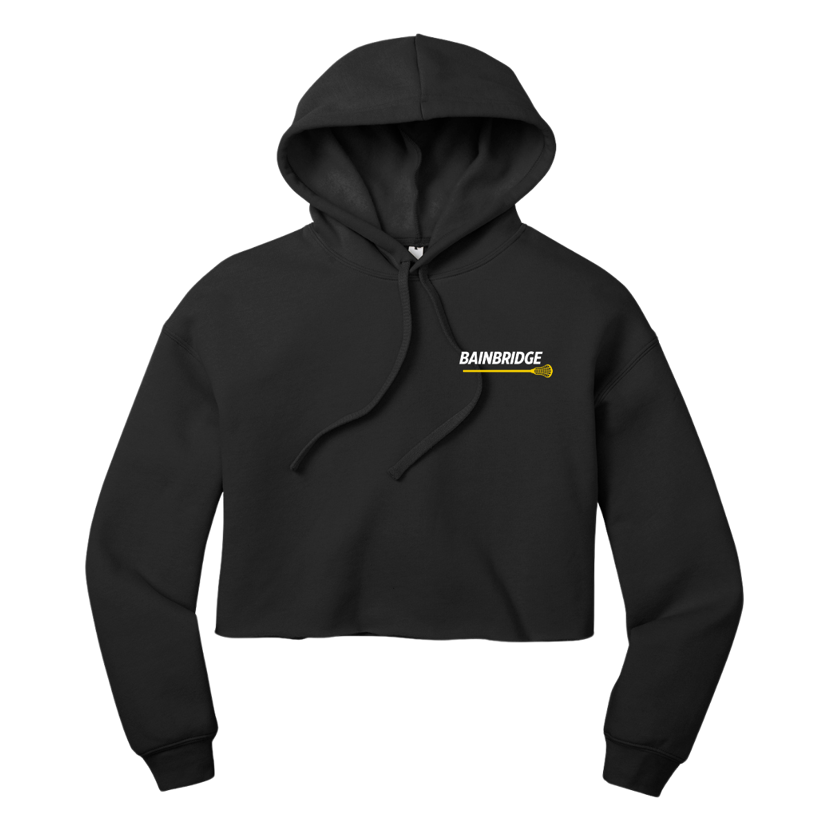 Women's Bainbridge Boys Lacrosse Bella + Canvas Cropped Hoodie
