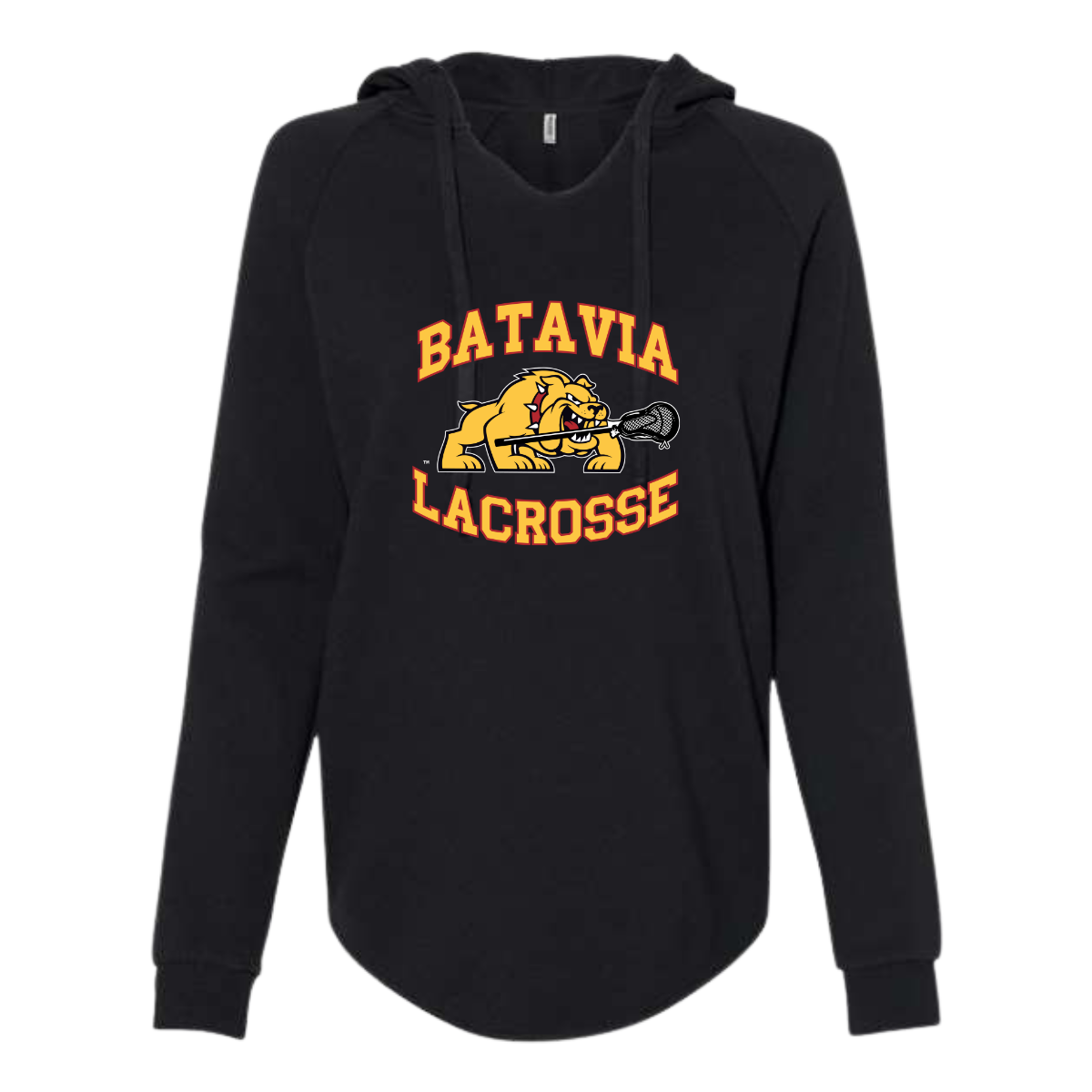 Women's Batavia Lacrosse Lightweight Wash Hooded Sweatshirt