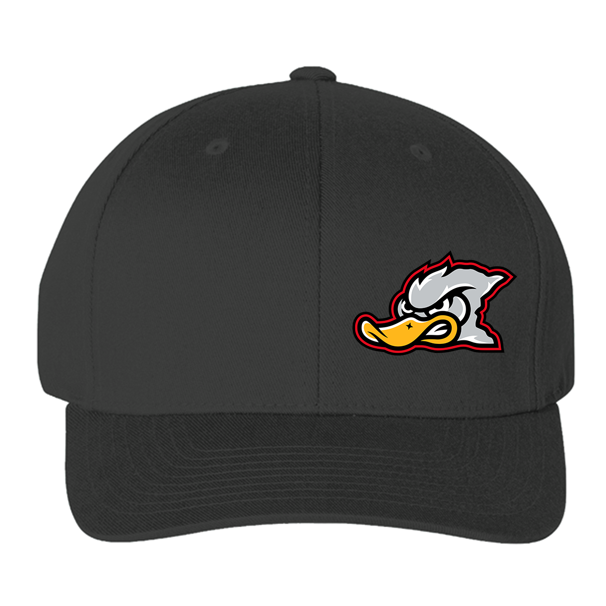 Grey Duck Lacrosse Flexfit Fitted Baseball Hat