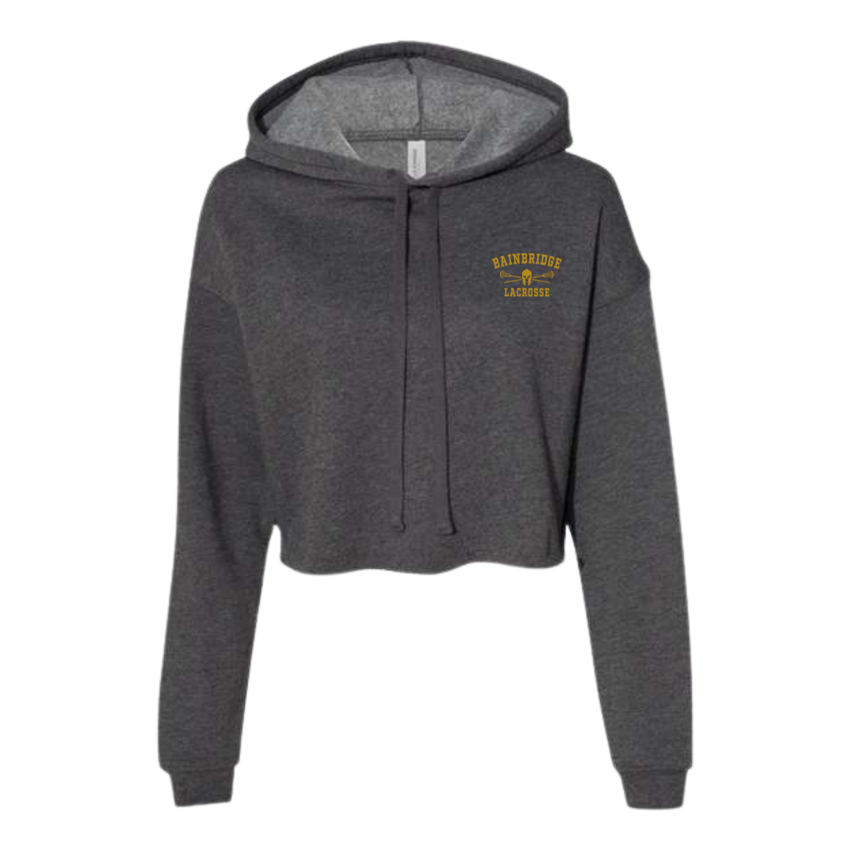Women's Bainbridge Boys Lacrosse Bella + Canvas Cropped Hoodie