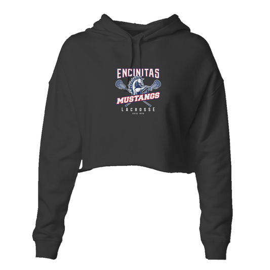 Women's Mustangs Lacrosse Lightweight Crop Hoodie