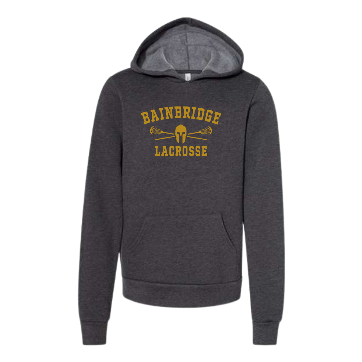 Youth Bainbridge Boys Lacrosse Bella + Canvas Sponge Fleece Hoodie
