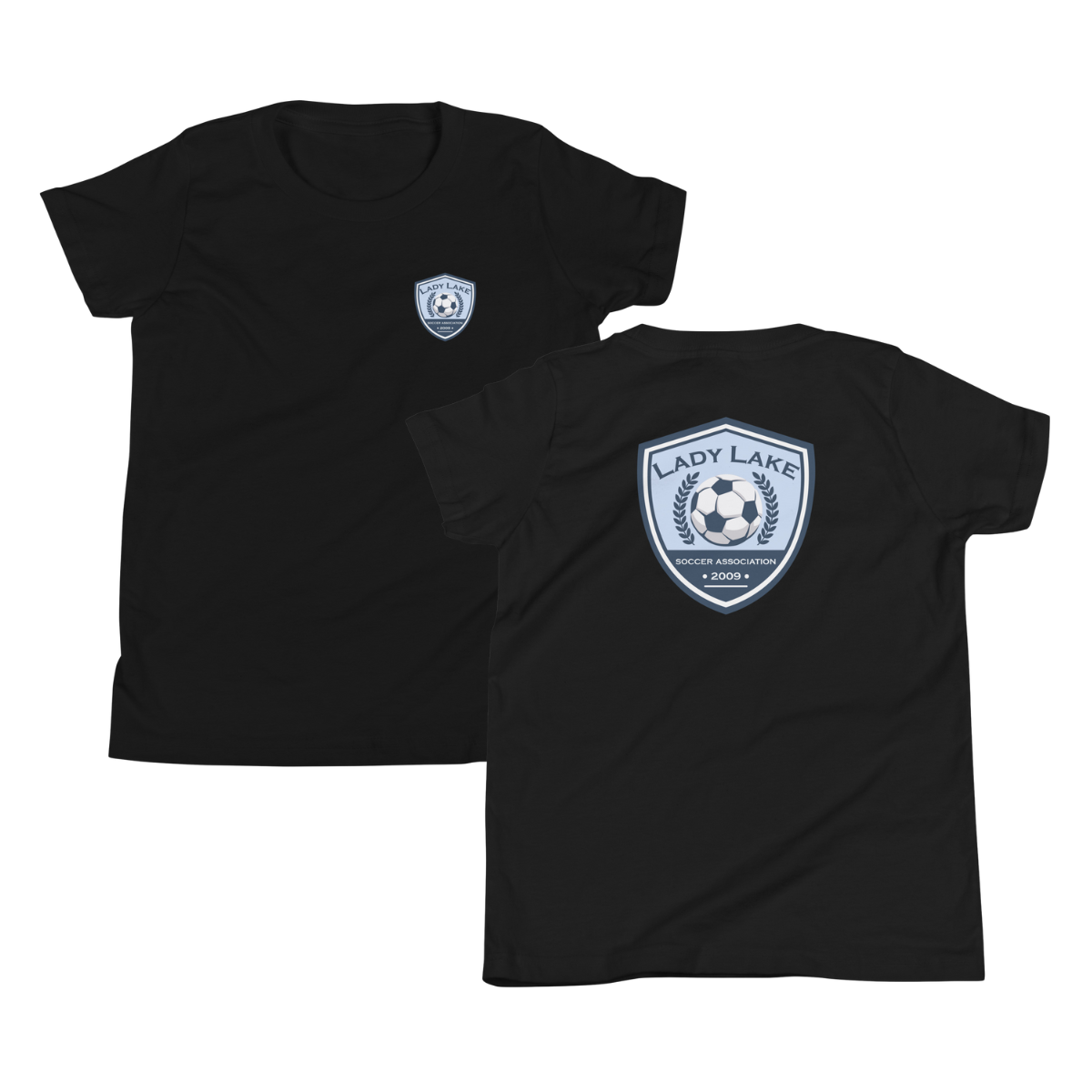 Youth Lady Lake Soccer Association Bella + Canvas Staple Tee