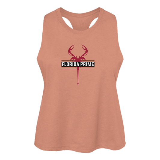 Women's Florida Prime Lacrosse Bella + Canvas Racerback Crop Tank
