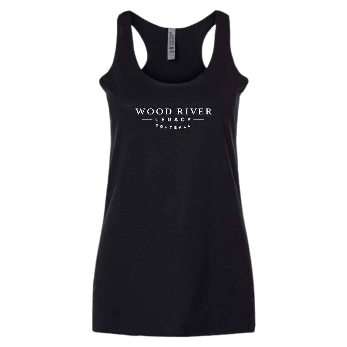 Women's Wood River Legacy Softball Next Level Racerback Tank Top