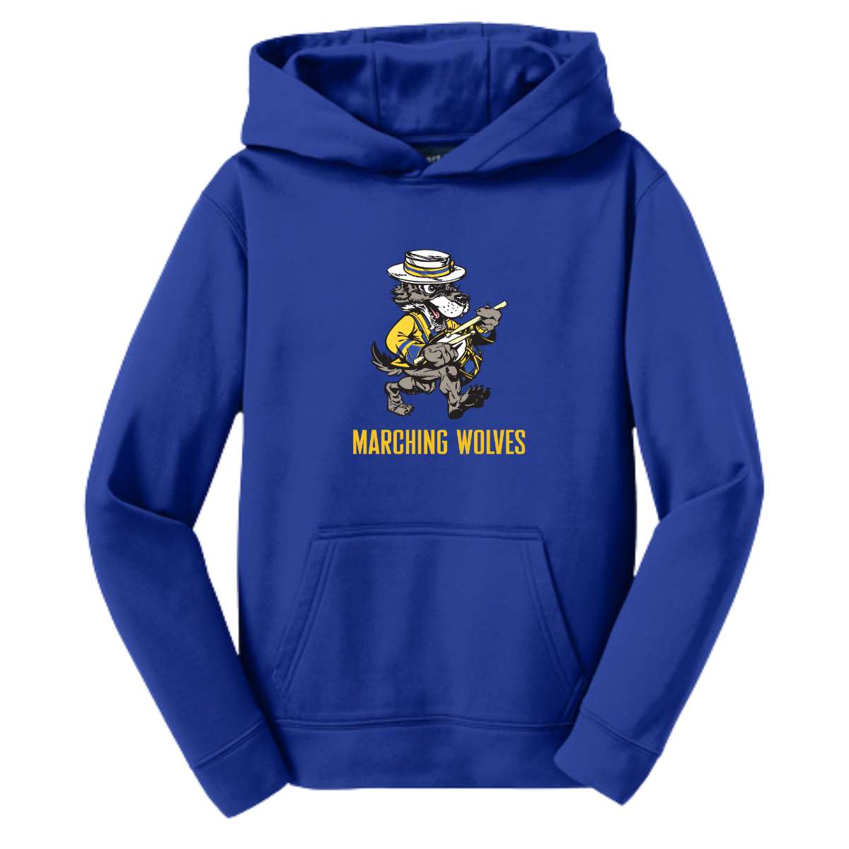 Youth Marching Wolves Sport-Tek Fleece Hoodie
