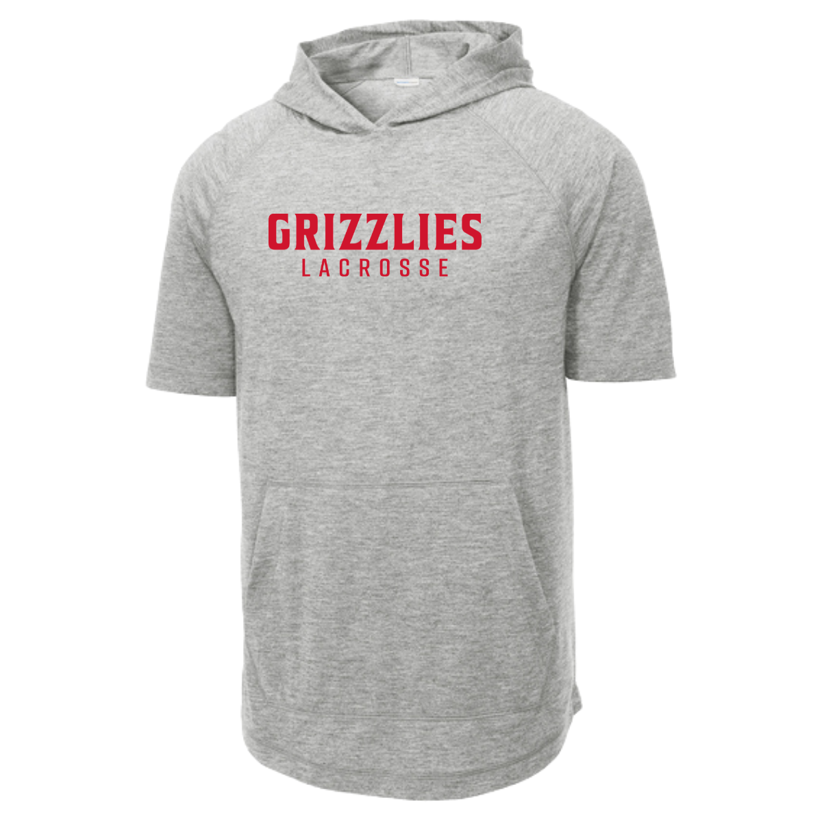 Adult Grizzlies Tri-Blend Wicking SS Hoodie