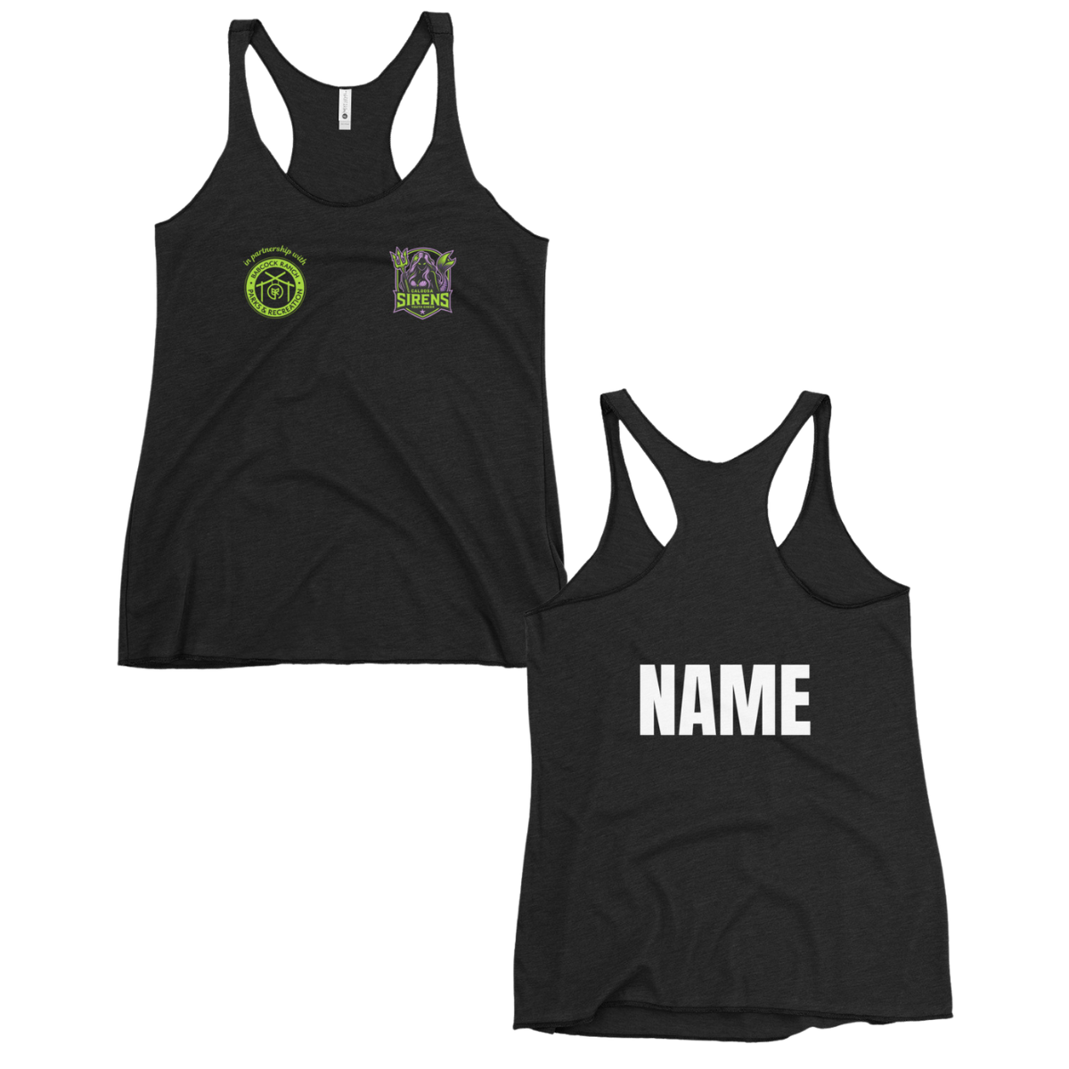 Personalizable - Women's Caloosa Sirens Racerback Tank Top