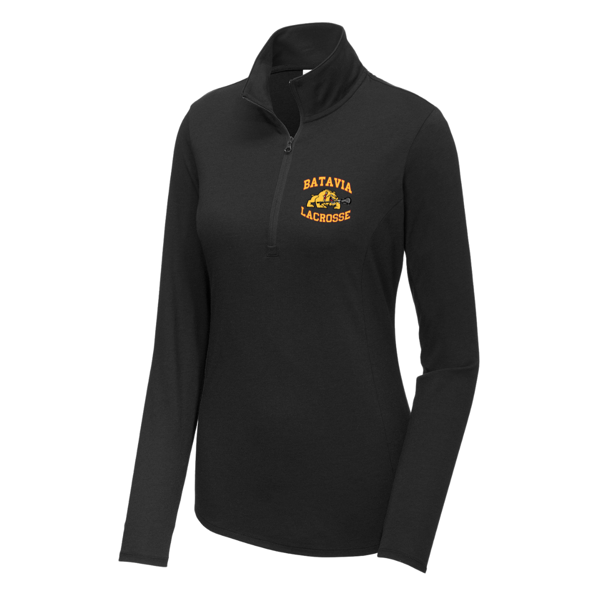 Women's Batavia Lacrosse PosiCharge Tri Blend Wicking 1/4 Zip