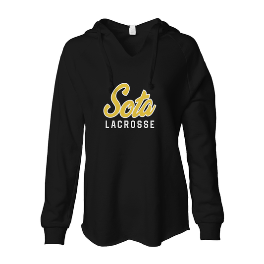 Womens Minnesota Lacrosse Lightweight Wash Hooded Sweatshirt