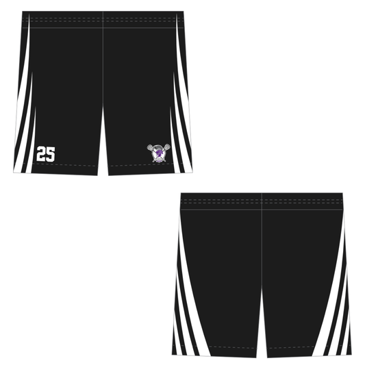 Waukee Lacrosse Pocketed Shorts - Black
