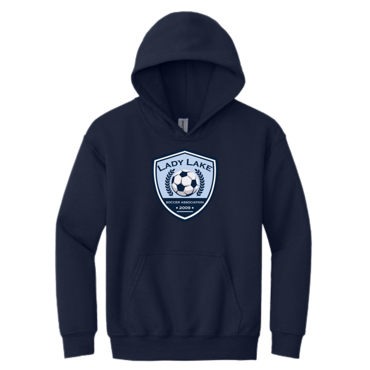 Youth Lady Lake Soccer Association Gildan Hoodie