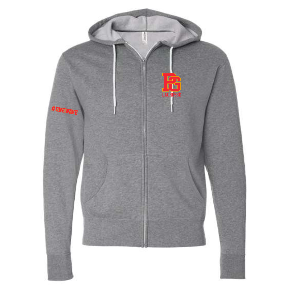 Adult PGHS ITC Lightweight Full Zip Hoodie