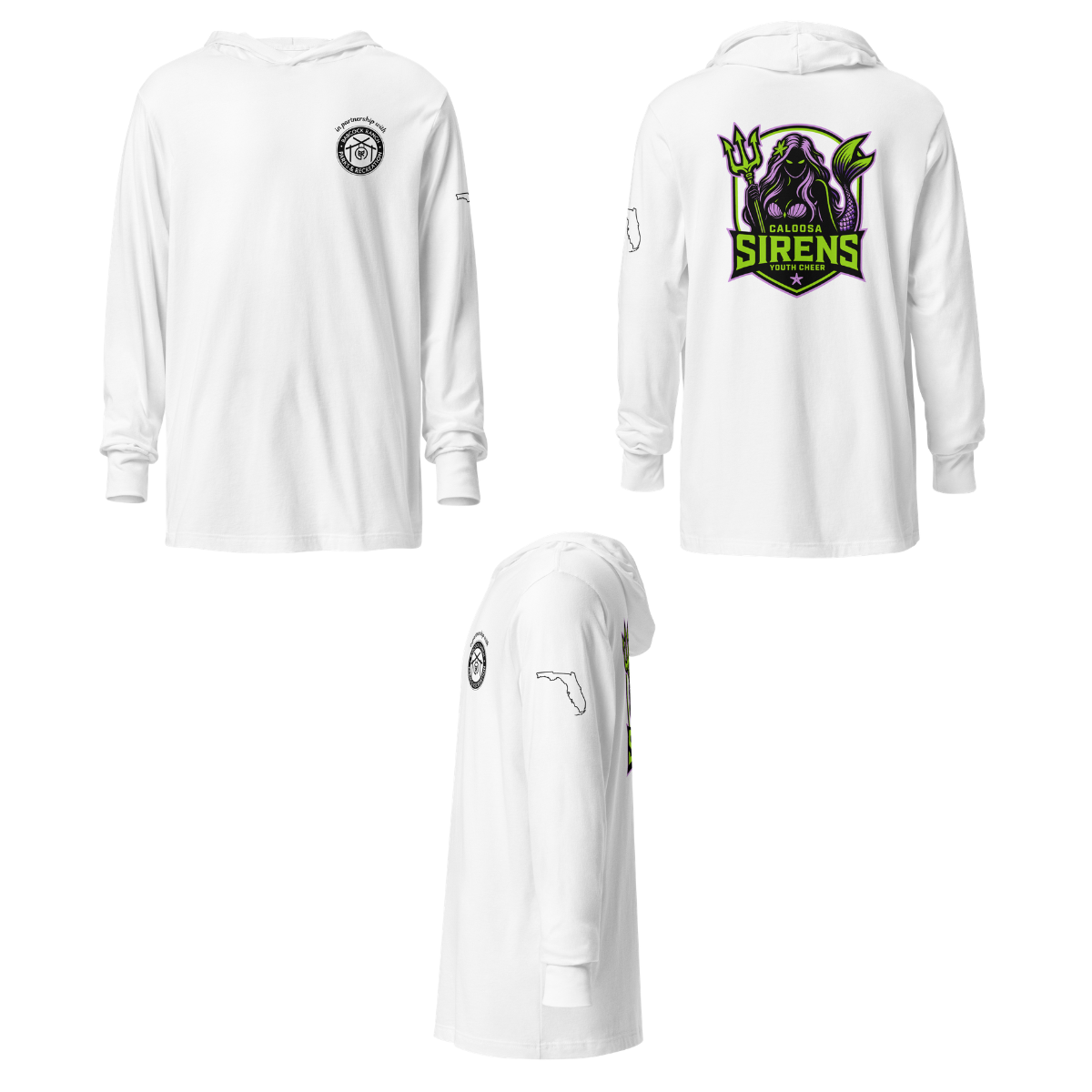 Adult Caloosa Sirens Bella + Canvas Long Sleeve Hoodie