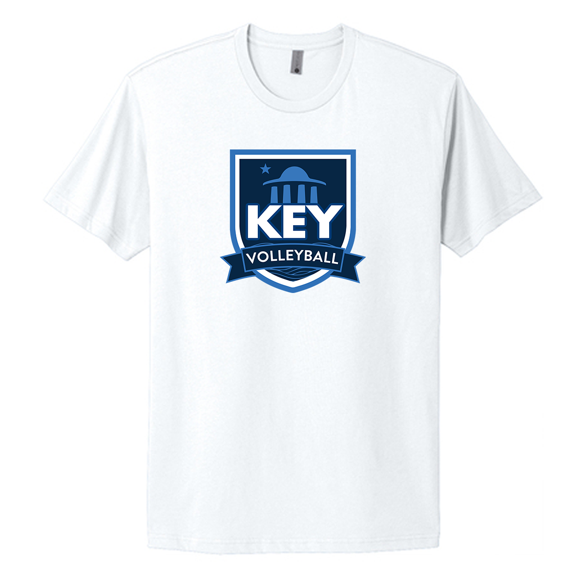Adult Key Volleyball Next Level Cotton T-Shirt
