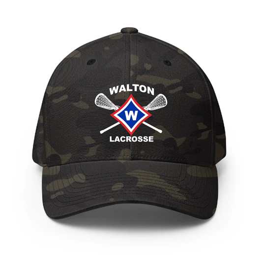 Walton Girls Lacrosse Flexfit Fitted Baseball Hat