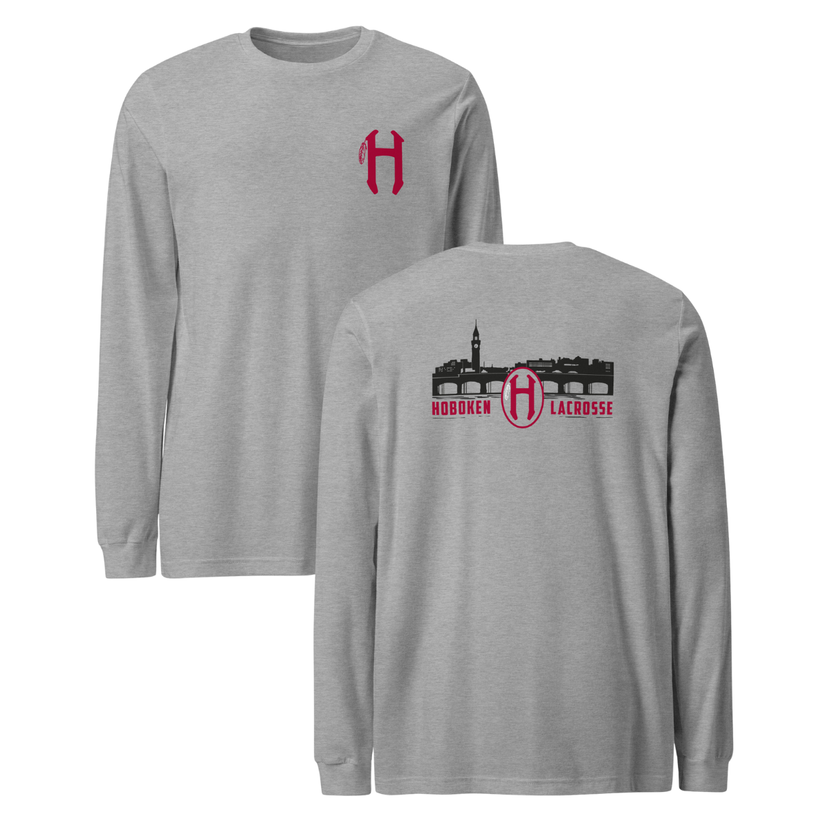 Adult Hoboken Lacrosse Bella + Canvas Long Sleeve Tee