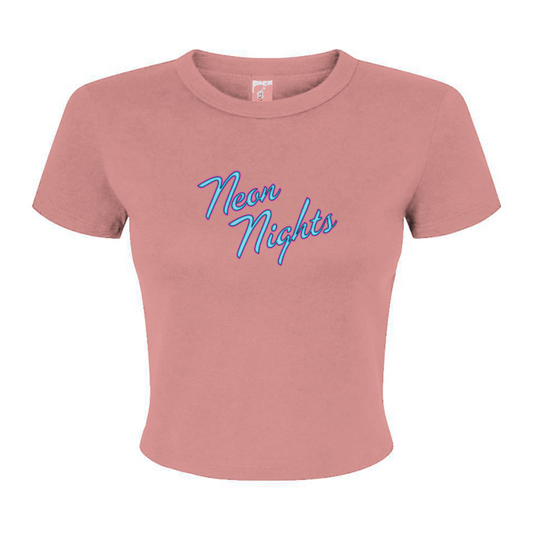 Women's Neon Nights LC Micro Rib Baby Tee