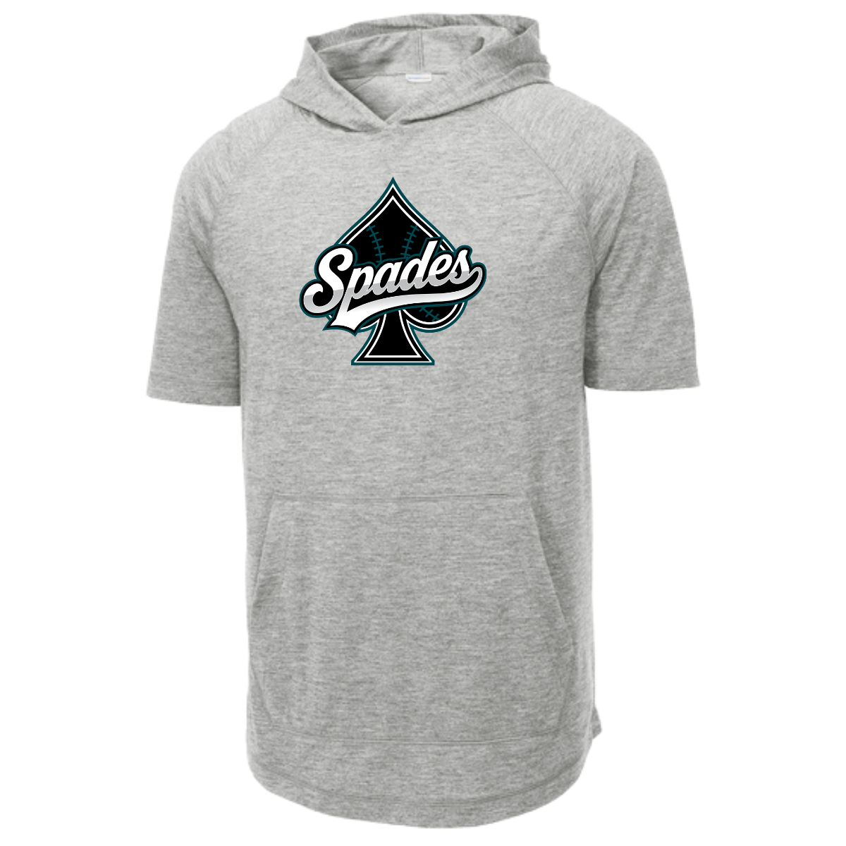 Adult South Bay Spades Tri-Blend Wicking SS Hoodie