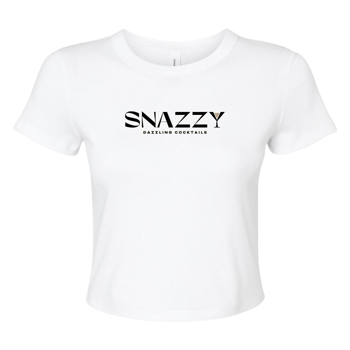 Women's Snazzy Bella + Canvas Micro Rib Baby Tee