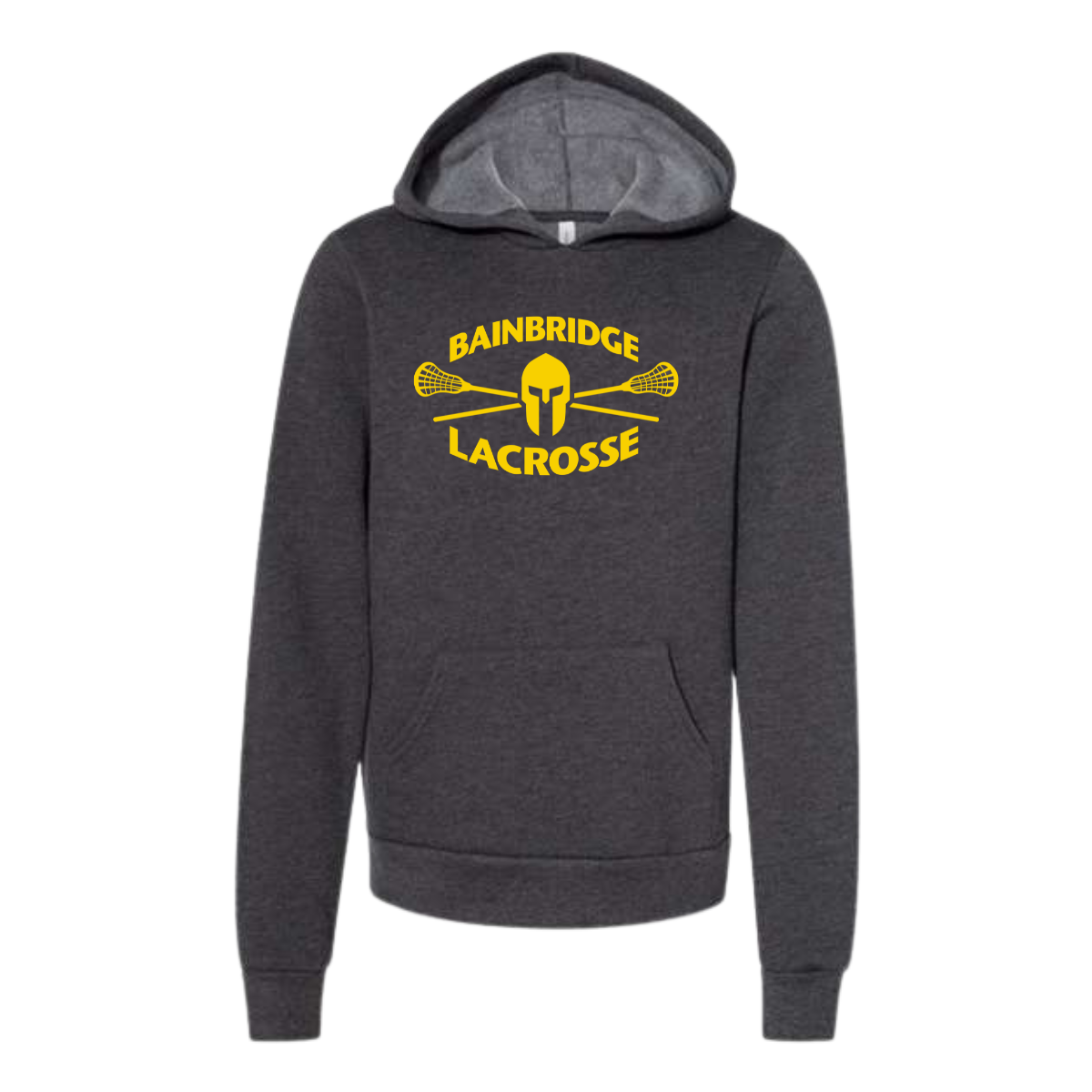 Youth Bainbridge Boys Lacrosse Bella + Canvas Sponge Fleece Hoodie
