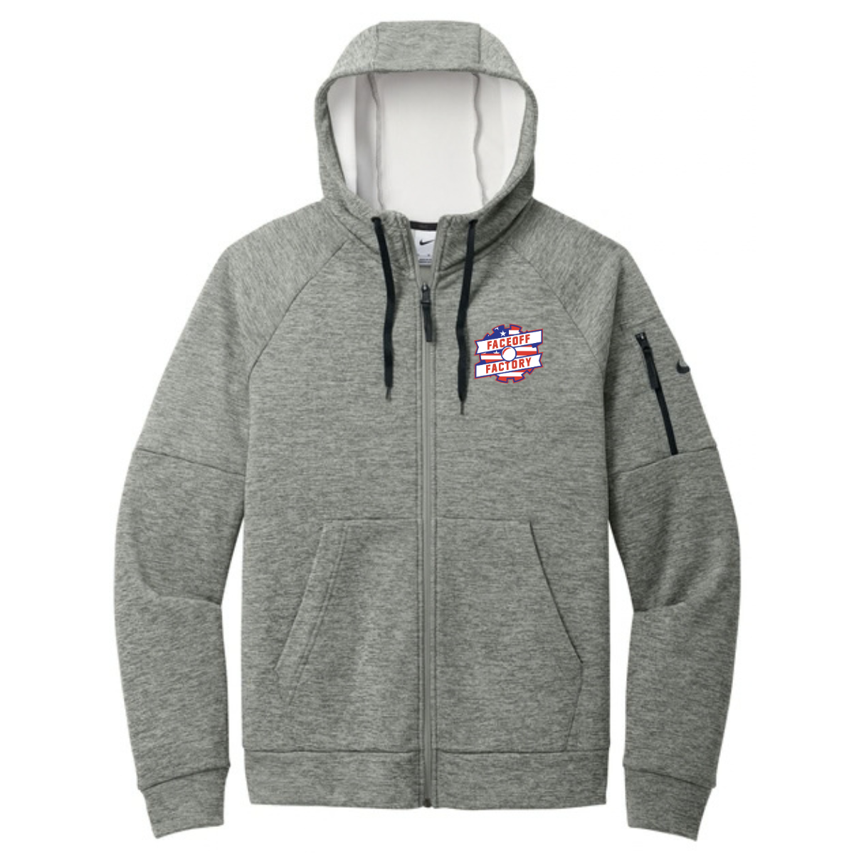 Adult Faceoff Factory Nike Therma-FIT Pocket Full-Zip Hoodie