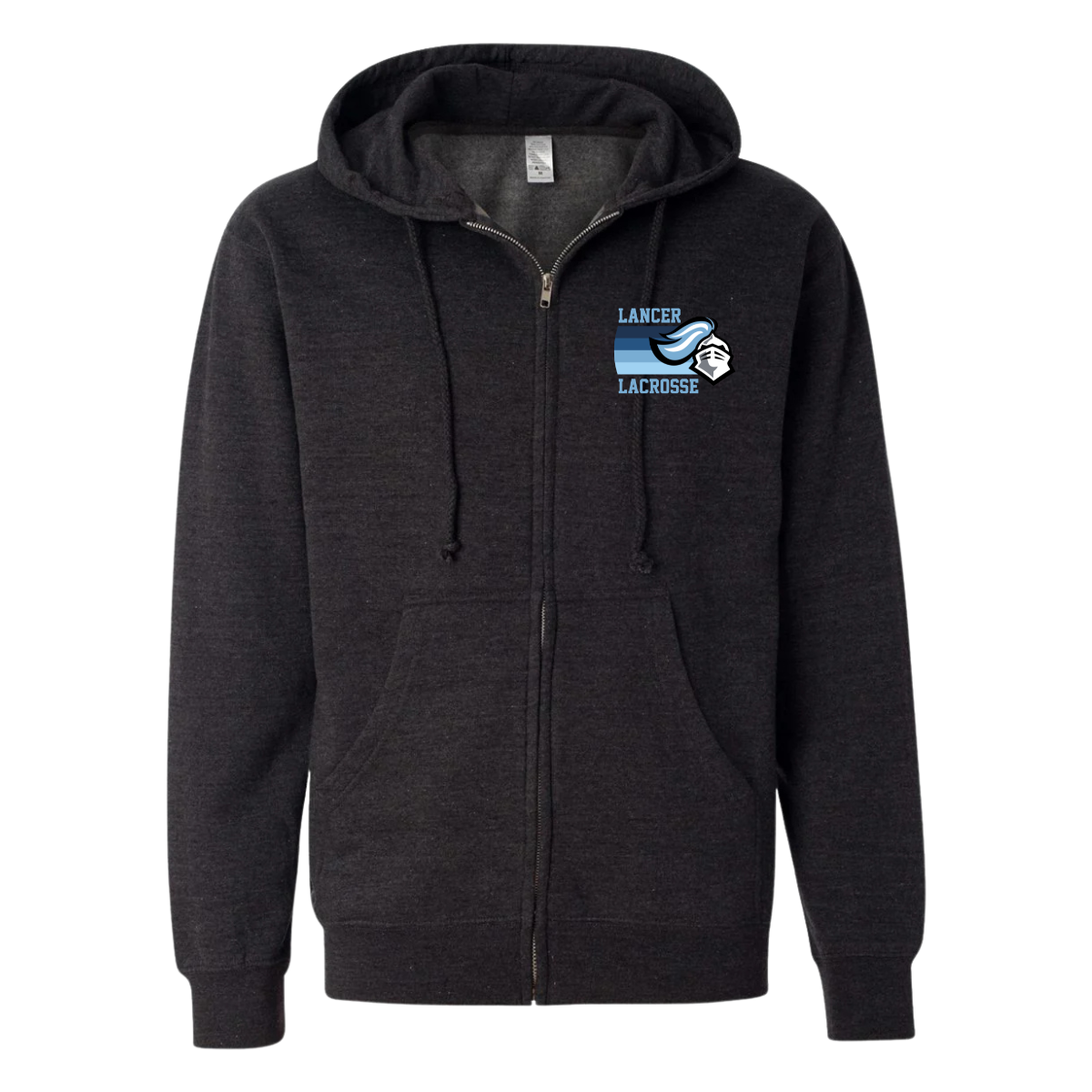 Adult Lancer Lacrosse Fleece Zip Up Hoodie