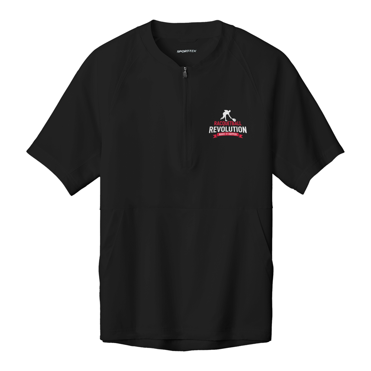 Adult Racquetball Revolution Sports Sport-Tek 1/2 Zip Short Sleeve Jacket