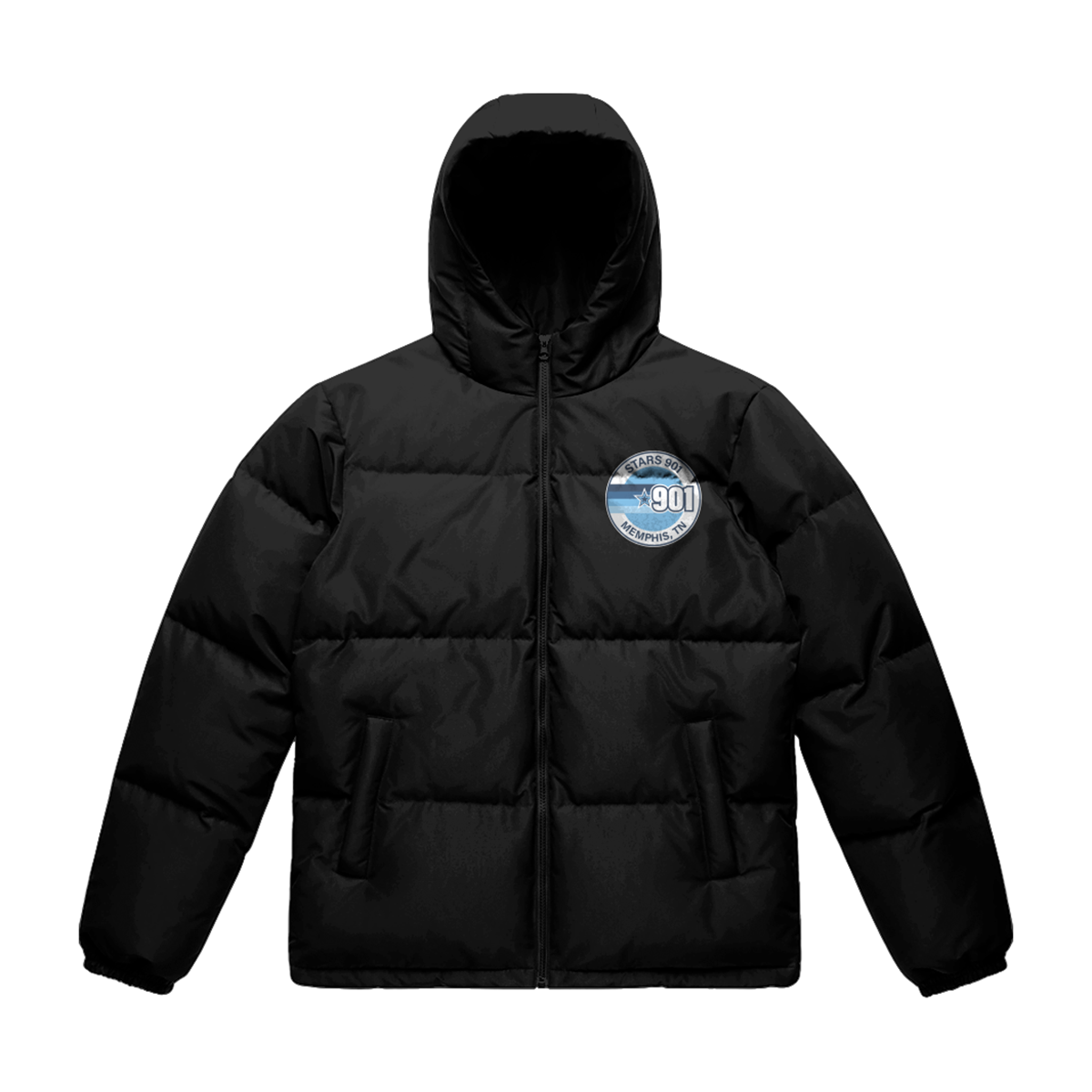 Adult Stars AS Colour Hooded Puffer Jacket