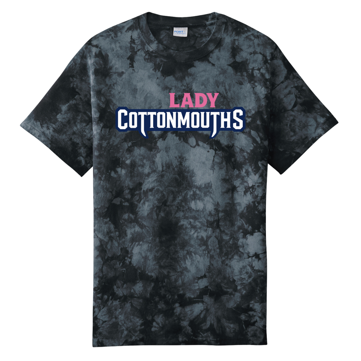 Adult Lady Cottonmouths 12U Port & Company Crystal Tie-Dye T-Shirt