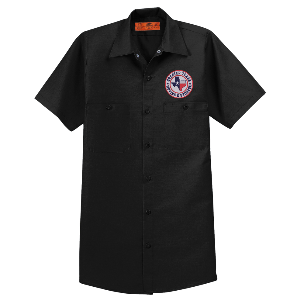 Adult Greater Texas Moving & Storage Red Kap Industrial SS Work Shirt