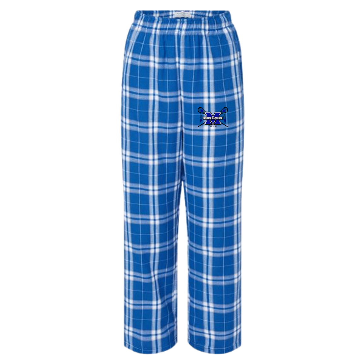 Youth Monroe Braves Lacrosse Boxercraft Flannel Pants