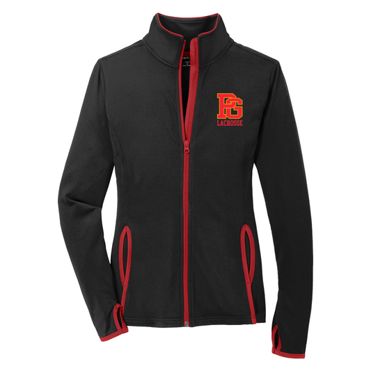 Women's PGHS Lacrosse Sport-Tek Sport-Wick Stretch Full Zip Jacket