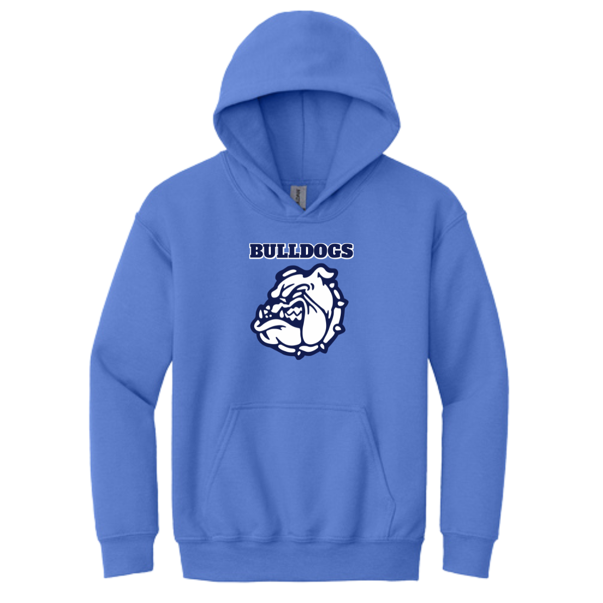 Youth Bulldogs Gildan Pullover Hoodie