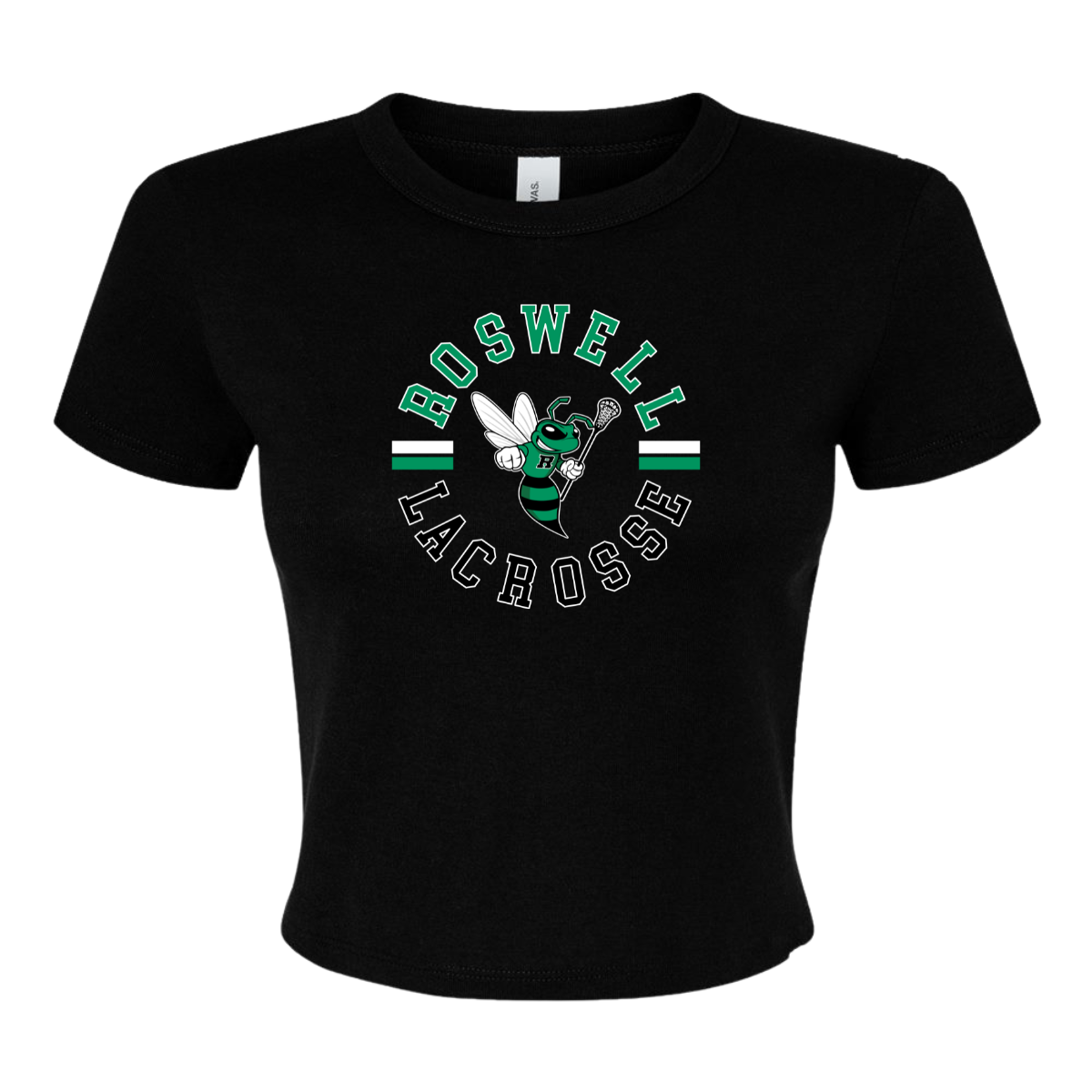 Women's Jr Hornets Lacrosse Bella + Canvas Micro Rib Baby Tee