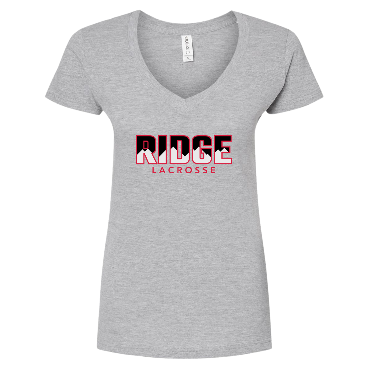 Women's Mountain Ridge Sentinels Lacrosse Tultex V-Neck T-Shirt