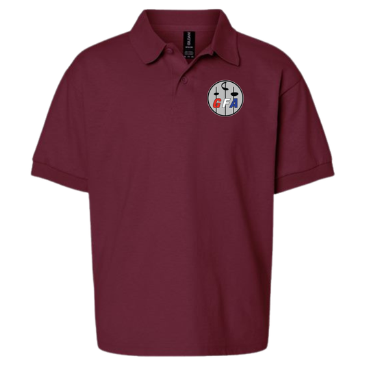 Youth Greensboro Fencing Academy Gildan Jersey Polo