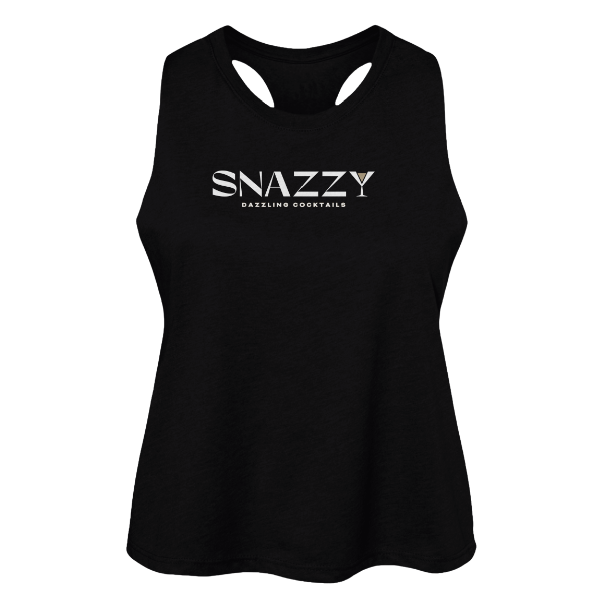 Women's Snazzy Bella + Canvas Racerback Cropped Tank