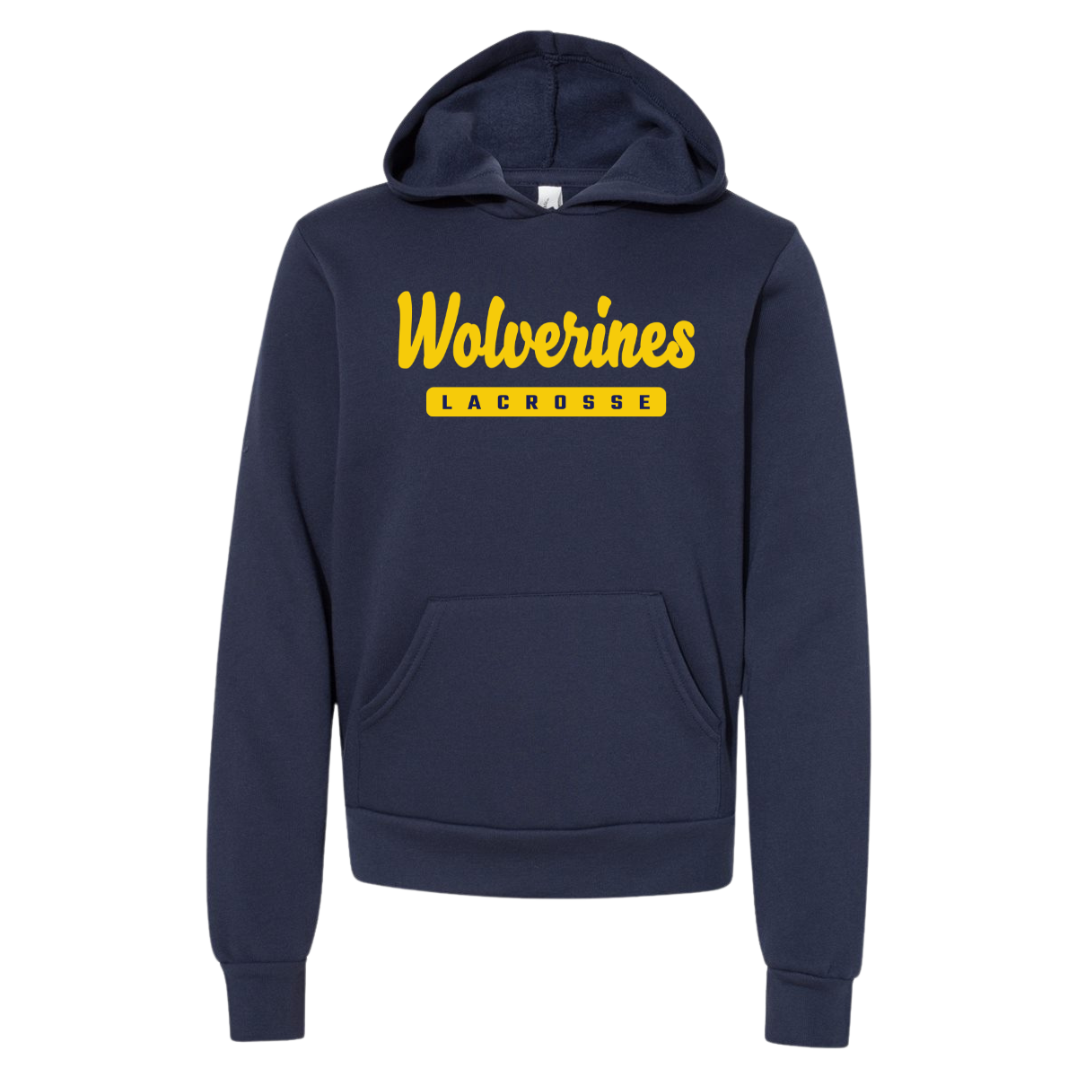Adult Bellevue Lacrosse Bella + Canvas Sponge Fleece Hoodie