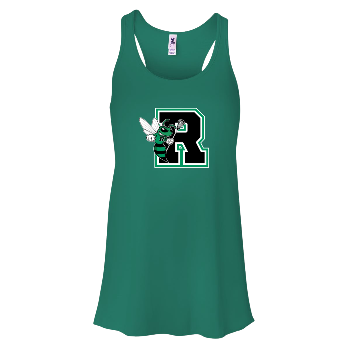 Women's Jr Hornets Lacrosse Bella + Canvas Flowy Racerback Tank