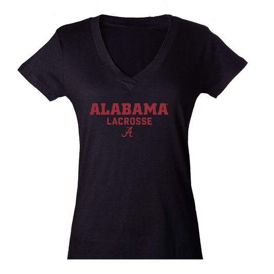 Women's Alabama Lacrosse Club Tultex V-Neck T-Shirt