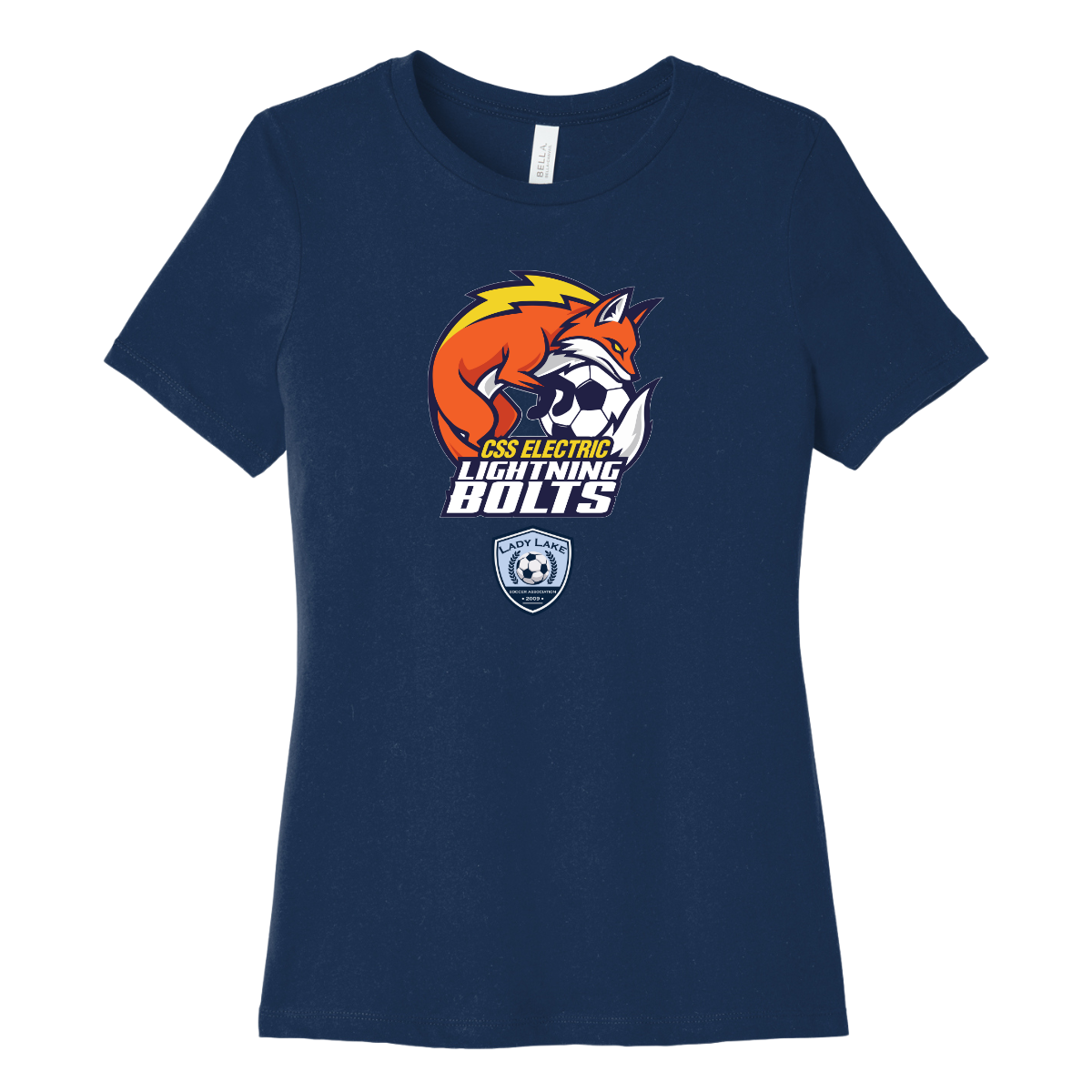 Women’s Lightning Bolts Bella + Canvas Relaxed Jersey T-Shirt