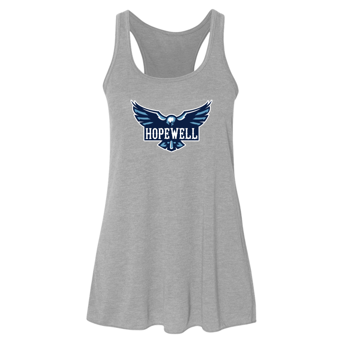 Women's Hopewell Hawks Bella + Canvas Flowy Racerback Tank