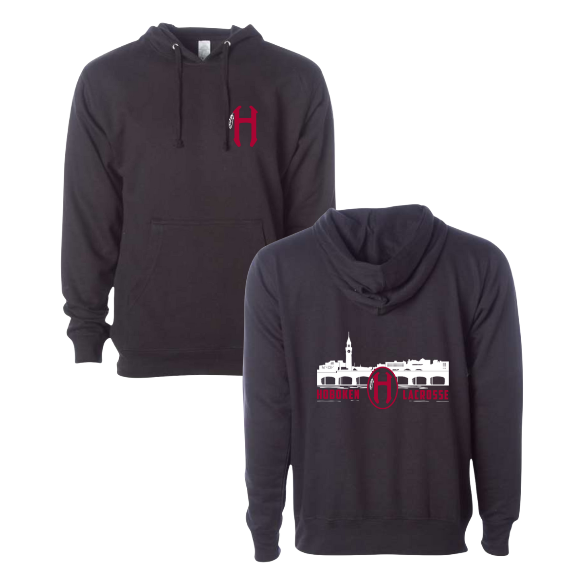 Adult Hoboken Lacrosse ITC Midweight Hoodie