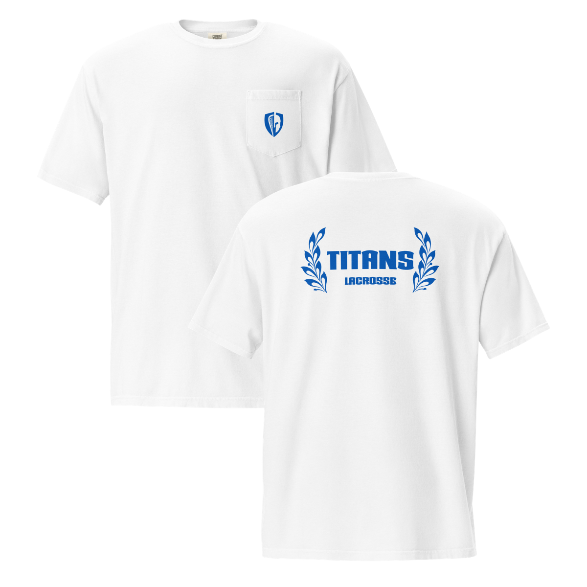 Adult SW Titans Lacrosse Comfort Colors Garment-Dyed Pocket T-Shirt