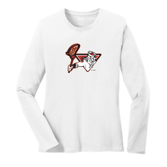 Women's Sailors Lacrosse Port & Co Cotton Long Sleeve